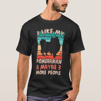 Ich mag meinen Spitz Pom Spitz T-Shirt