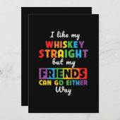 Ich mag meinen Whiskey direkt, aber meine Freunde Save The Date (Vorne/Hinten)