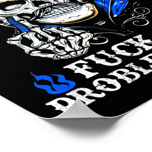 Ich mag mich nicht wegen eines Problems lösen Schä Poster (Ecke)