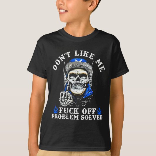 Ich mag mich nicht wegen eines Problems lösen Schä T-Shirt (Vorderseite)