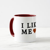 Ich mag mich Tasse (Vorderseite Links)
