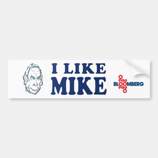Ich mag Mike 2020 Autoaufkleber (Vorne)