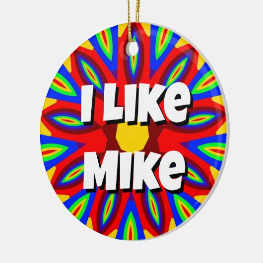 Ich mag Mike Keramik Ornament (Links)