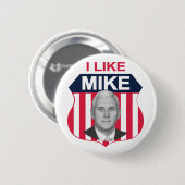Ich mag Mike-Schild Button (Vorne & Hinten)