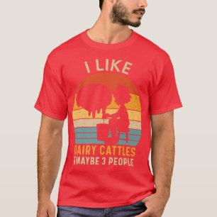 Ich mag Milchflaschen und vielleicht 3 Leute Bauer T-Shirt