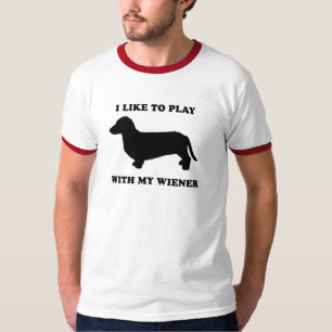 Ich mag mit meiner Dackel spielen T-Shirt
