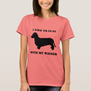 Ich mag mit meiner Dackel spielen T-Shirt