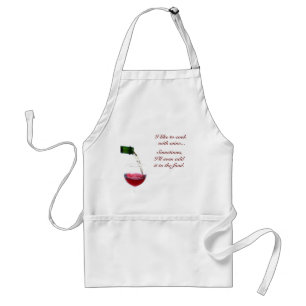 Ich mag, mit Wein kochen…, S… Schürze