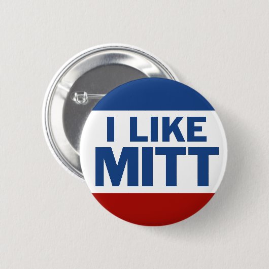 Ich mag Mitt Button (Vorne & Hinten)