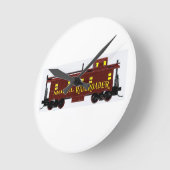 Ich mag Modellbahnen Runde Wanduhr (Winkel)
