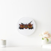 Ich mag Modellbahnen Runde Wanduhr (Zuhause)