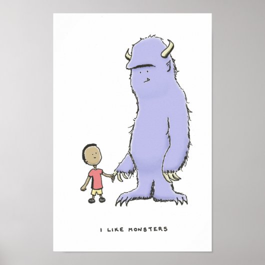Ich mag Monster Poster (Vorne)