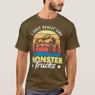 Ich mag Monster Trucks2 wirklich T-Shirt