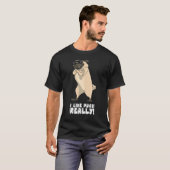 Ich mag Möpse wirklich T-Shirt (Vorne ganz)
