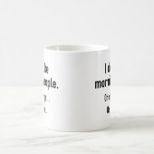 Ich mag Morgenmenschen nicht Kaffeetasse (Mittel)