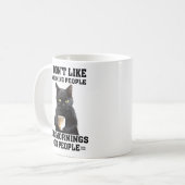 Ich mag Morgenmenschen nicht. Oder Morgen oder Men Kaffeetasse (Vorderseite Links)