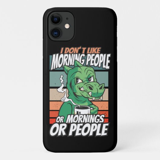 Ich mag Morgenmenschen nicht oder Morgen oder Mens Case-Mate iPhone Hülle (Rückseite)