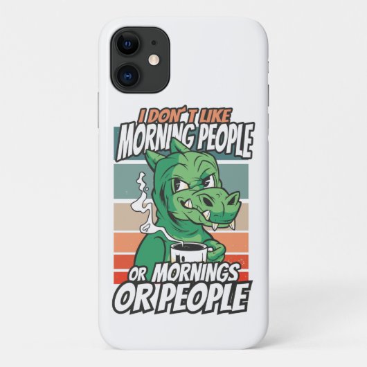 Ich mag Morgenmenschen nicht oder Morgen oder Mens Case-Mate iPhone Hülle (Rückseite)