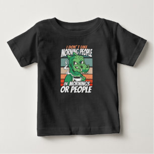Ich mag Morgenmenschen oder Morgen oder Menschen n Baby T-shirt