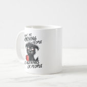 Ich mag Morgenmenschen oder Morgen oder Menschen n Kaffeetasse (Vorderseite Links)