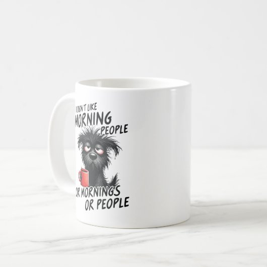 Ich mag Morgenmenschen oder Morgen oder Menschen n Kaffeetasse (Vorderseite Links)