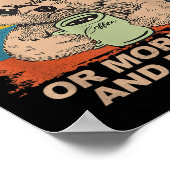 Ich mag Morgenmenschen und Morgen nicht... Kaffee Poster (Ecke)