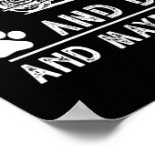 ICH MAG MOTORRAD UND HUND UND VIELLEICHT 3 PERSONE POSTER (Ecke)