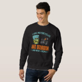 Ich mag Motorräder und Bourbon Fun Bourbon Motorra Sweatshirt (Vorne ganz)