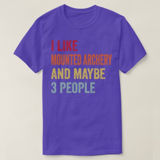 Ich mag Mountain Arche vielleicht 3 Personen T-Shirt (Design vorne)