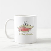 Ich mag Muscheln Kaffeetasse (Links)