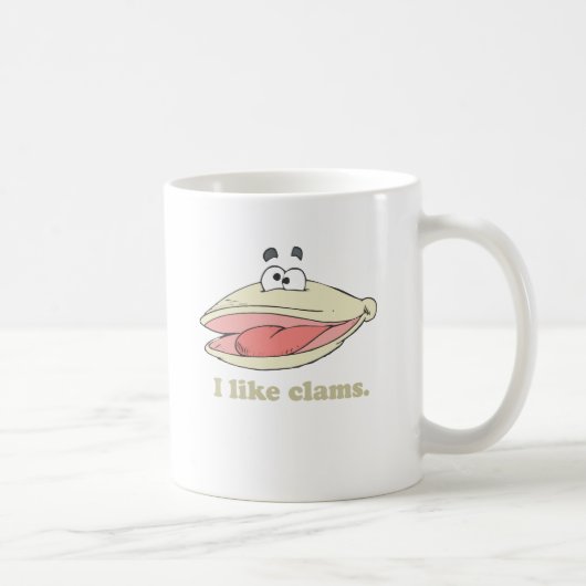 Ich mag Muscheln Kaffeetasse (Rechts)