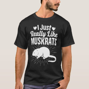Ich mag Muskrats Retro Muskrat T-Shirt