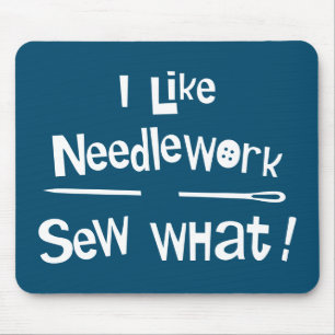Ich mag Needlework Mousepad