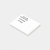 Ich mag nicht Morgen-Leute Post-it Klebezettel (angewinkelt)