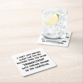 Ich mag nicht Pläne machen Rechteckiger Pappuntersetzer (Vor Ort)