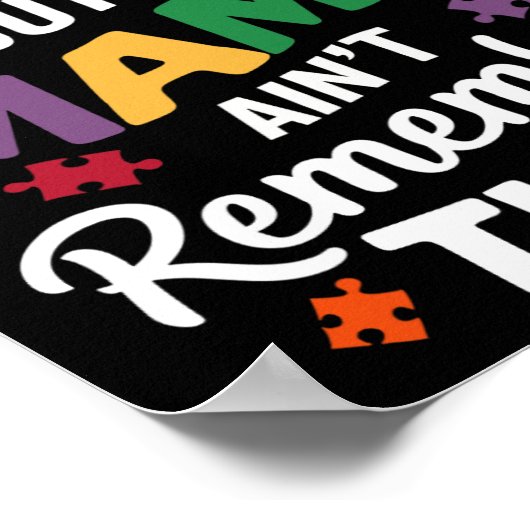 Ich mag nicht verbal sein, aber meine Mutter erinn Poster (Ecke)