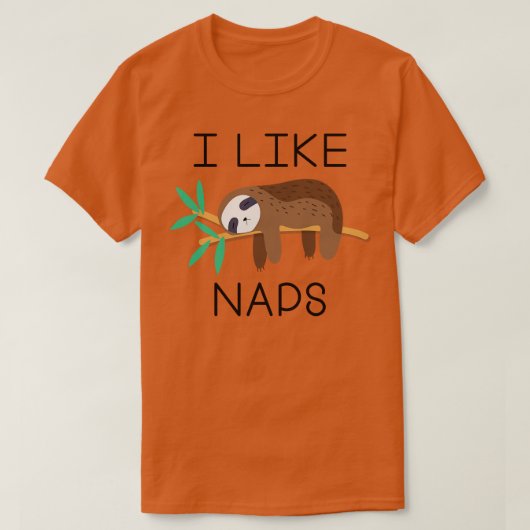 Ich mag Nickerchen 1 T-Shirt (Design vorne)
