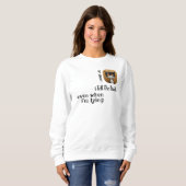 Ich mag nie Funny Cat Sweatshirt (Vorne ganz)