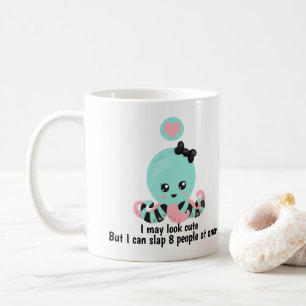Ich mag Niedliche Slap 8 People Funny Octopus auss Kaffeetasse