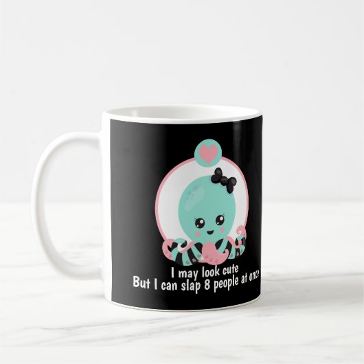 Ich mag Niedliche Slap 8 People Funny Octopus auss Kaffeetasse (Links)