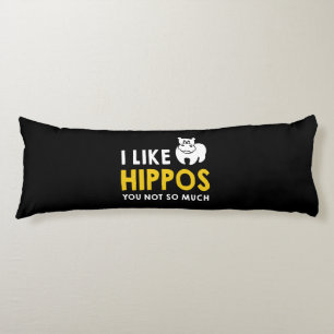Ich mag Nilpferde, du nicht so sehr Kostüm-Geschen Seitenschläferkissen
