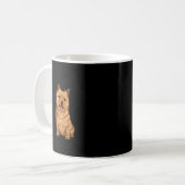 Ich mag Norwich Terrier Hunde und vielleicht 3 Leu Kaffeetasse (Vorderseite Links)