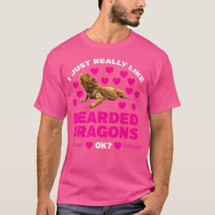 Ich mag nur bärtige Drachen, bärtige Drachen T-Shirt