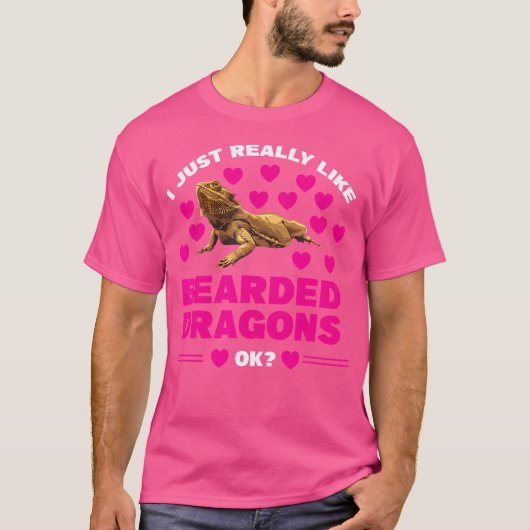 Ich mag nur bärtige Drachen, bärtige Drachen T-Shirt (Vorderseite)