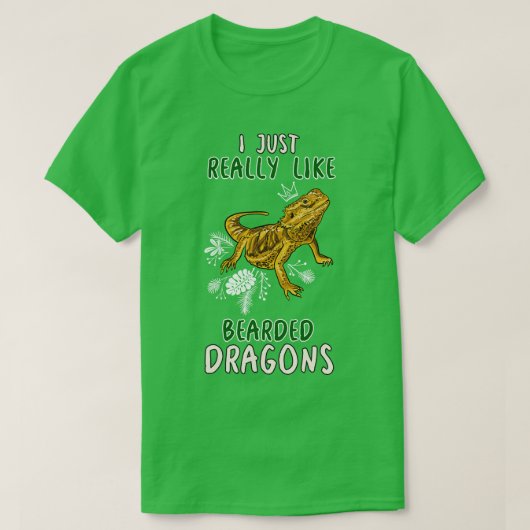 Ich mag nur bärtige Drachen T-Shirt (Design vorne)