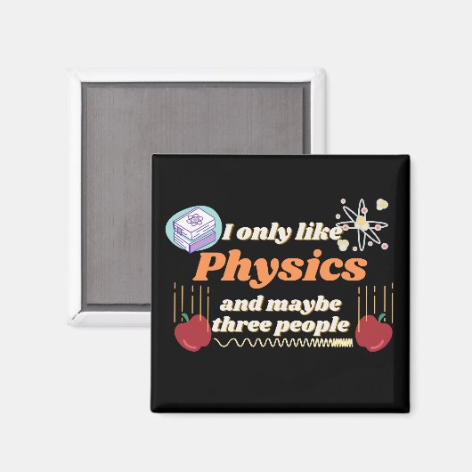 Ich mag nur Physik und vielleicht drei Leute Magnet (Vorderseite/Rückseite)