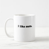 Ich mag Nüsse. Kaffeetasse (Links)