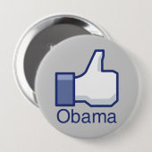 ICH MAG OBAMA BUTTON (Vorne & Hinten)