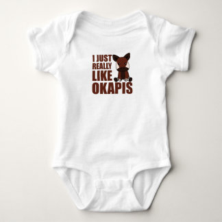 Ich mag Okapis Niedliches Okapi Baby Strampler