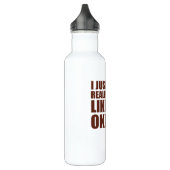 Ich mag Okapis Niedliches Okapi Edelstahlflasche (Links)